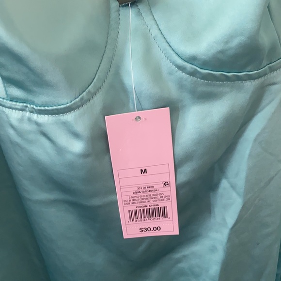 Wild Fable aqua silk dress - Picture 7 of 7